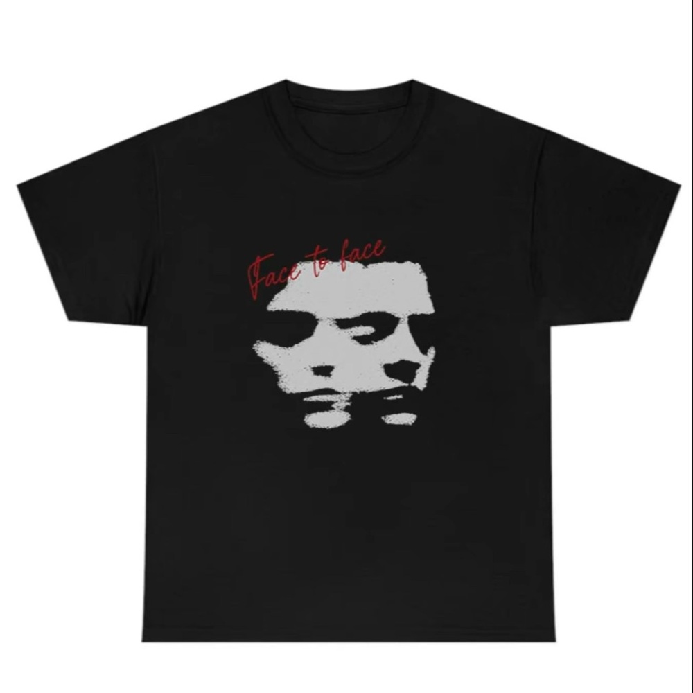 Black Short Sleeve Tee with Striking Graphic Design